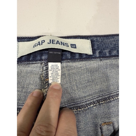 Vintage Gap Jeans Maxi Skirt Womens 14 Blue Medium Wash Y2K‎ 90s Boho Western - Picture 14 of 16